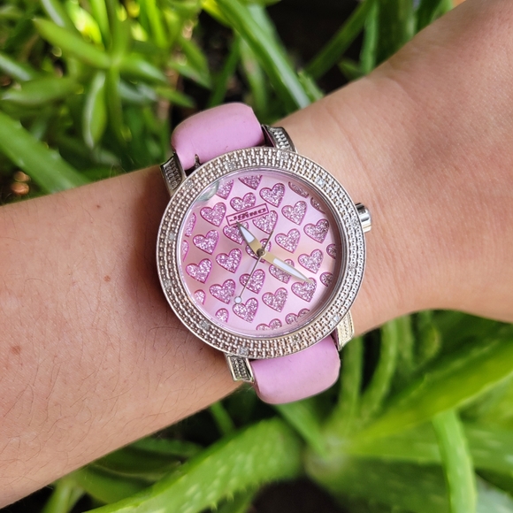 Designer JoJino Pink Hearts Watch - Picture 4 of 9